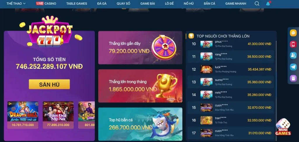Các trò chơi và sản phẩm đa dạng tại win79 nổ hũ
